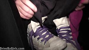 Blonde Teen Alexis Crystal Public Car Orgy