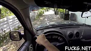 Guy Picks Up Sexy Teen Bitch for Hardcore Fucking and Blowjob