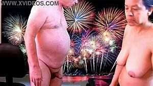 Celebrating New Year 2024 With Agarabas And Olpr's Big Pussy Orgasm Creampie Handjob 😍