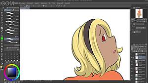 Speedpaint Of Kat From Gravity Rush Flashing