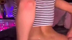 Hot teen 18+ shakes big ass and tits on webcam 😍