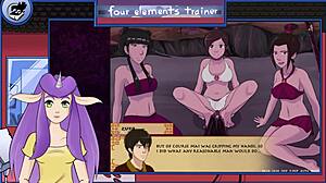 I am playing Avatar: The Last Airbender Four Elements Trainer Part 32