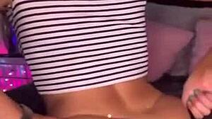 Hot teen 18+ shakes big ass and tits on webcam 😍