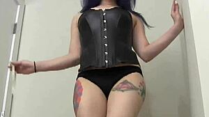 Wife humiliated with mouthful of cum in cuckold femdom!