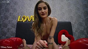 Tiffany Tatum Swallows Cum After Blowjob And Doggystyle With Blonde Skinny Small Tits