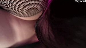 Femdom čarovnica magično spremeni suženjev jezik v vibrator za intenzivno uživanje