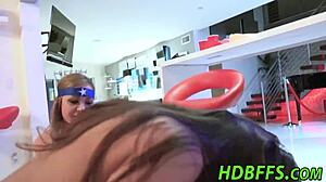 Cosplay teen 18+s riding dick and giving head at party