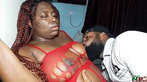 BBW stepmother fucks stepson