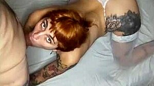 Angelic girl sucks cock while twerking