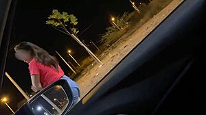 Picking Up Stranger on Street She Pays with Blowjob in Car POV Big Ass