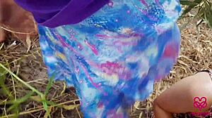 Hey, check this wild threesome with creampie in the forest today.