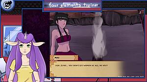 I am playing Avatar: The Last Airbender Four Elements Trainer Part 32