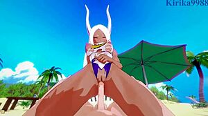 Himiko Toga and Rumi Usagiyama Mirko in intense action - My Hero Academia POV scene