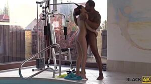 Black4k sex with swimming coach