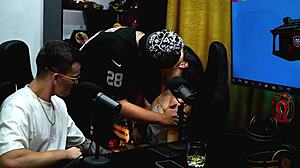 Ruan couldn’t resist kissing Natasha Naturista by the sea!