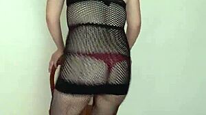 Mexican Woman Undresses in California