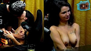 Ruan couldn’t resist kissing Natasha Naturista by the sea!