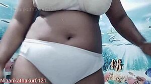 hey, it's pussy bathing time with this teen babe
