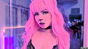 linda in innocent cosplay obeys her master's commands in pov