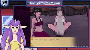 I am playing Avatar: The Last Airbender Four Elements Trainer Part 32