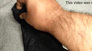 I Cum On My Best Friend's Black Lace Panties