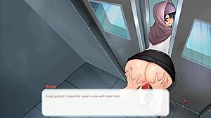 oh man, i licked my boss ass in tha elevator, tsundere milf hentai ep 2