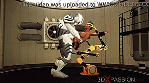 Big tits beauty fucked hard in restraints