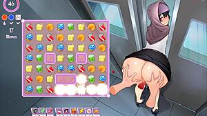 oh man, i licked my boss ass in tha elevator, tsundere milf hentai ep 2