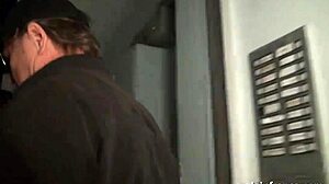 French blonde squirts during hard anal and double penetration gangbang. Cum covers her after wild banging.