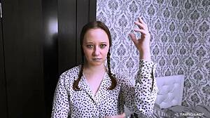 Big Stepfather Roughly Face Fucks Tiny 18+ Stepdaughter in Taboo Encounter