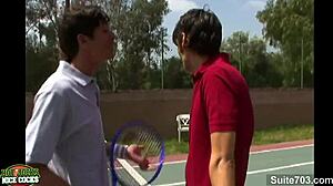 tennis gay jocks fucking outdoors
