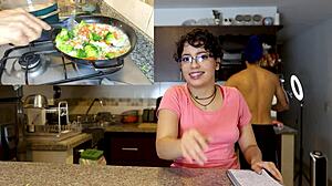 Pasta Then Blowjob With Henry And Veronika