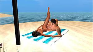 Passerby Asks Permission in Emotional Cartoon Scene