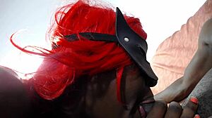 She loves giving sloppy blowjobs to big black cocks