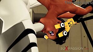 Big tits beauty fucked hard in restraints