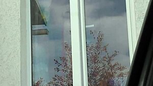 Did You See That Naked Milf In Stockings Without Panties Washing Windows In Public Taxi