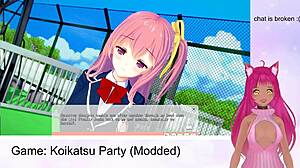 Vtuber LewdNeko gets wild in Koikatsu Party Part 2 outdoors 😈