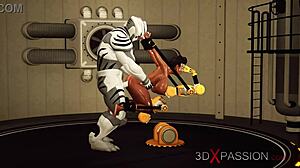 Big tits beauty fucked hard in restraints