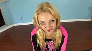 Teen submits to mature woman's deepthroat and cumshot needs