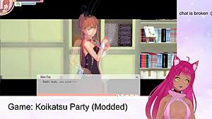 Vtuber LewdNeko gets wild in Koikatsu Party Part 2 outdoors 😈