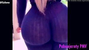 Booty dances to music in pmv 23.