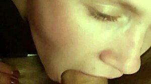 german teen 18+ blonde girlfriend deepthroats friend's big cock in european blowjob scene with teen details.