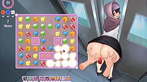 oh man, i licked my boss ass in tha elevator, tsundere milf hentai ep 2