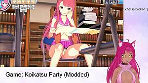 Vtuber LewdNeko gets wild in Koikatsu Party Part 2 outdoors 😈