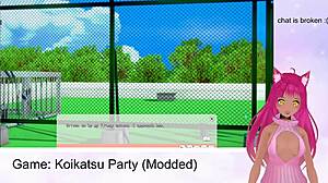 Vtuber LewdNeko gets wild in Koikatsu Party Part 2 outdoors 😈