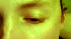 german teen 18+ blonde girlfriend deepthroats friend's big cock in european blowjob scene with teen details.