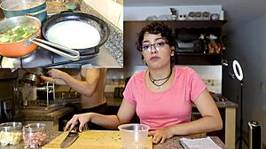 Pasta Then Blowjob With Henry And Veronika