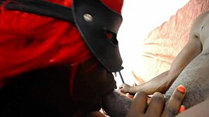 She loves giving sloppy blowjobs to big black cocks