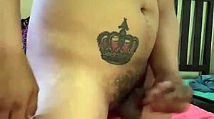 andrus polla jerks off in his girlfriend's room, homemade style