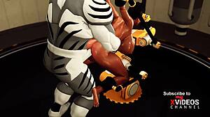 Big tits beauty fucked hard in restraints